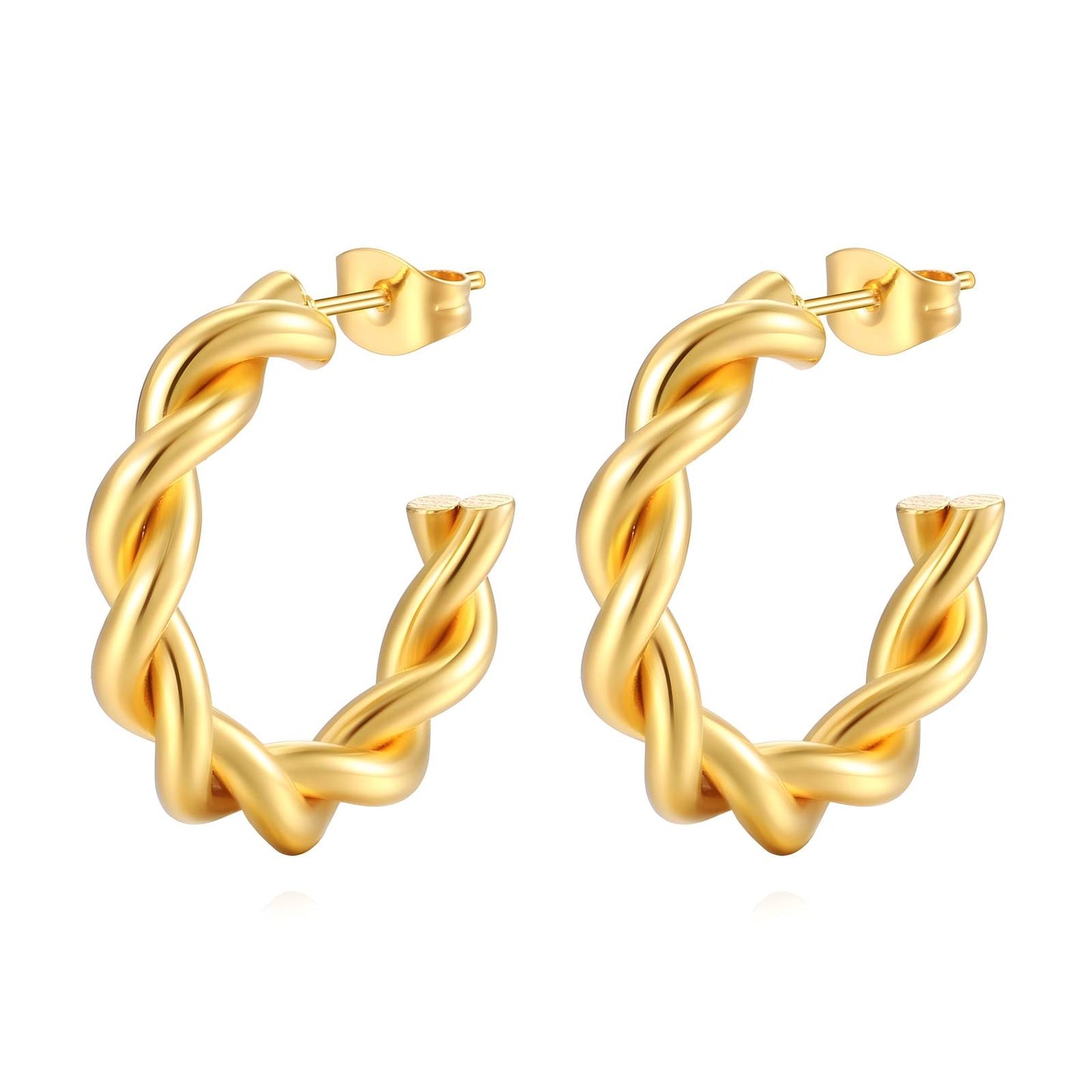 18K gold plated Stainless steel earrings,