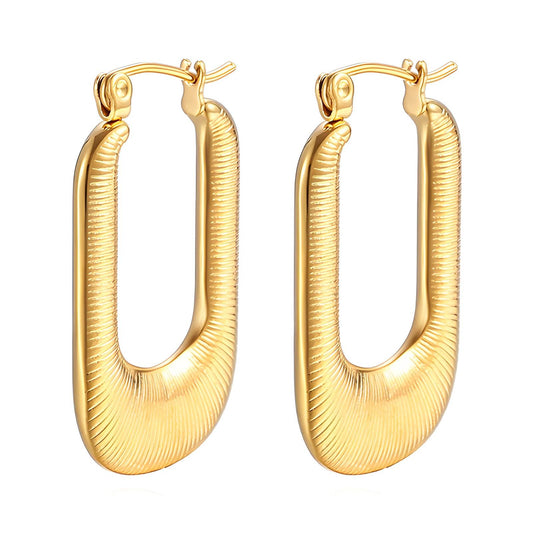 18K gold plated Stainless steel earrings,