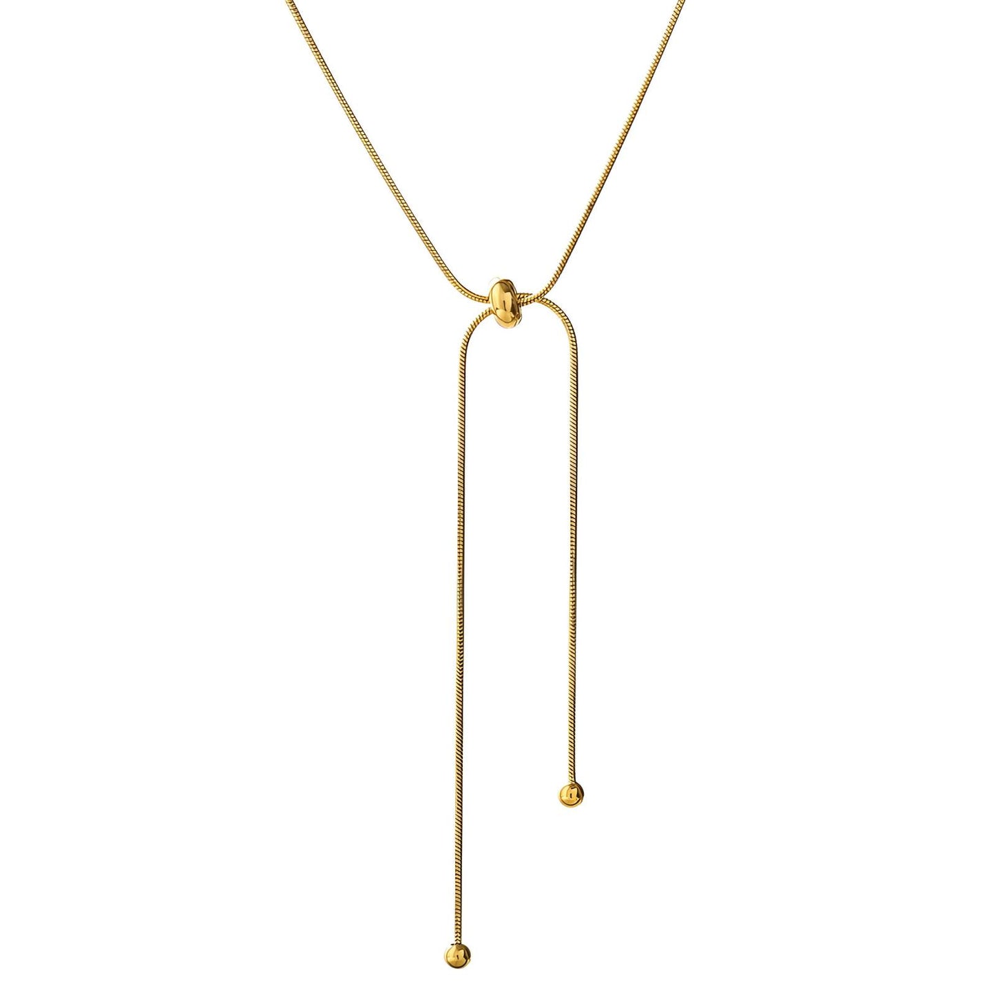 Modern Chain Necklace in 18K Gold Plated Steel