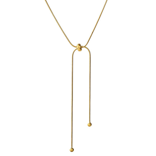 Modern Chain Necklace in 18K Gold Plated Steel