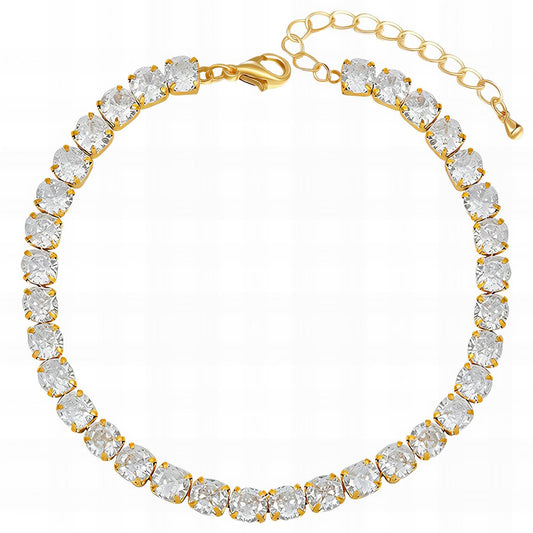 Luxe Tennis Bracelet in 18K Gold Plated Steel