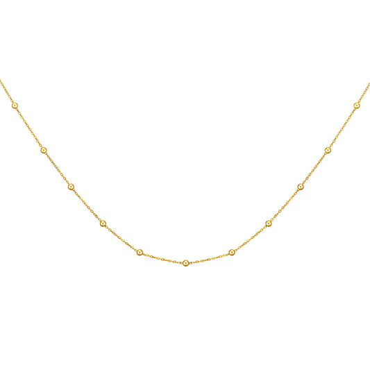 Modern Chain Necklace in 18K Gold Plated Steel