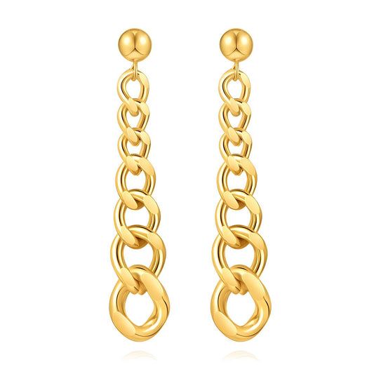 18K gold plated Stainless steel earrings,