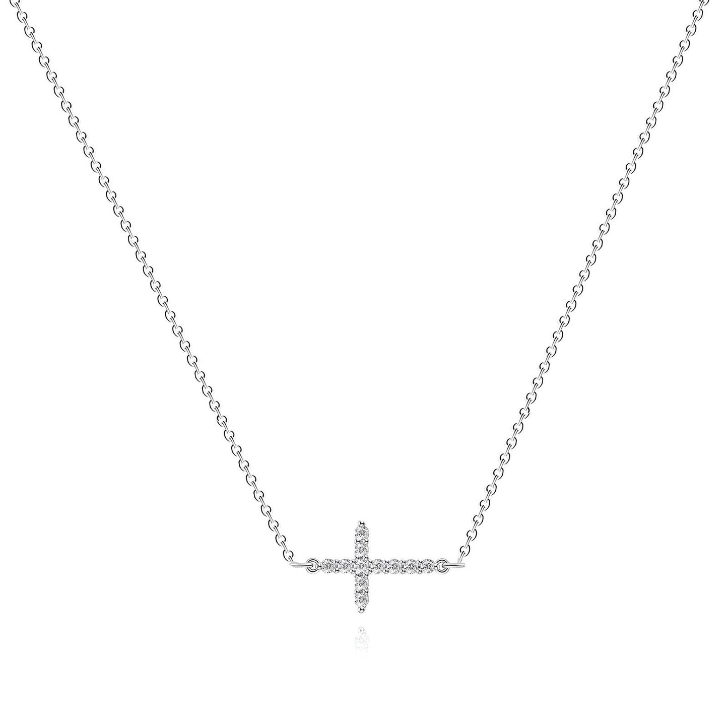 Faith Cross Pendant in Stainless Steel