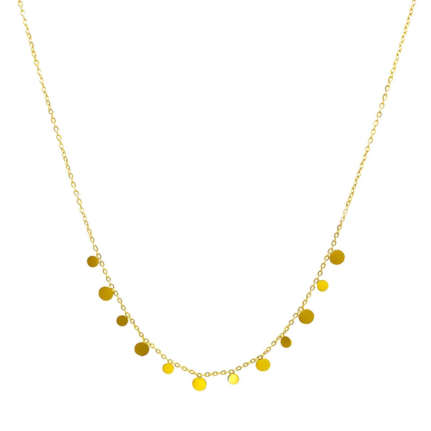 Modern Chain Necklace in 18K Gold Plated Steel