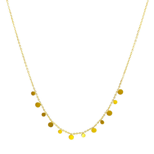 Modern Chain Necklace in 18K Gold Plated Steel