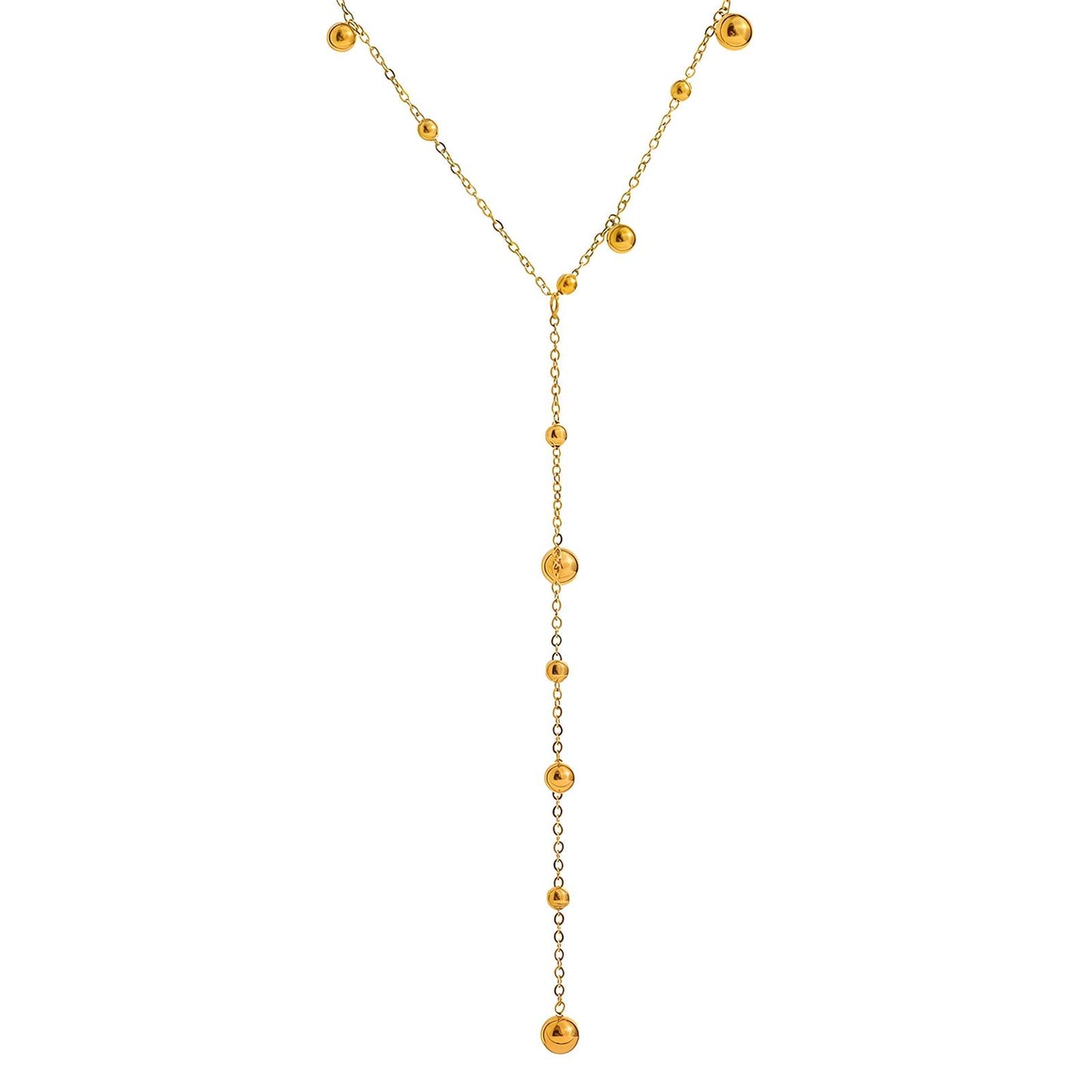 Modern Chain Necklace in 18K Gold Plated Steel