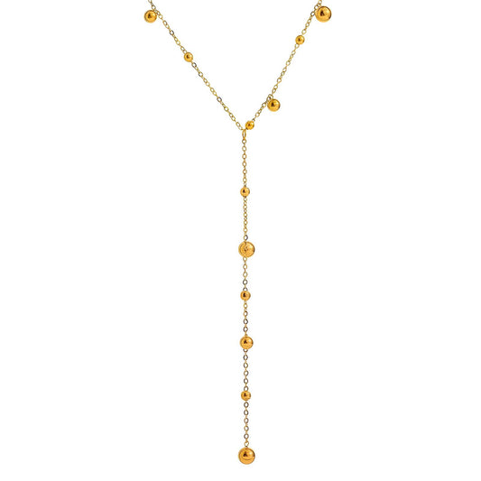 Modern Chain Necklace in 18K Gold Plated Steel