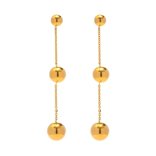 18K gold plated Stainless steel earrings,