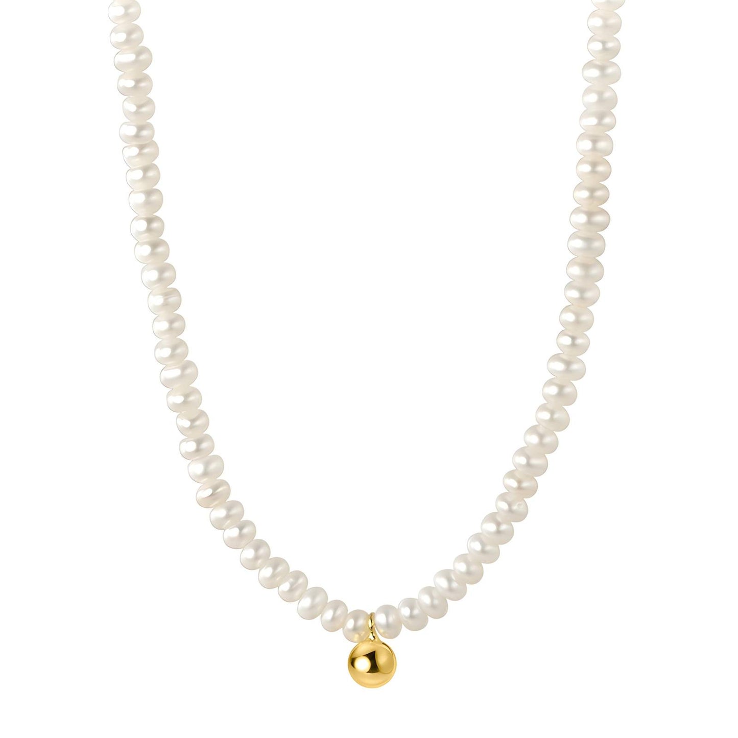 Contemporary Chain Necklace in 18K Gold Plated Steel