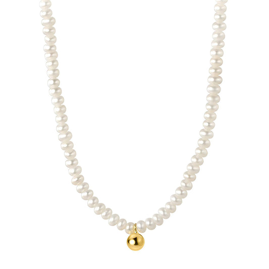 Contemporary Chain Necklace in 18K Gold Plated Steel