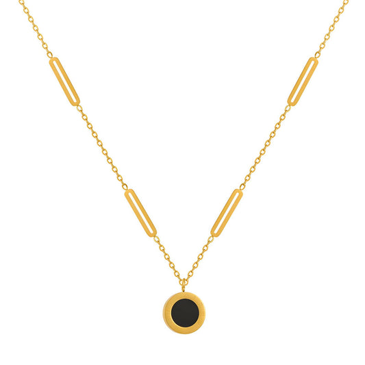 Modern Chain Necklace in 18K Gold Plated Steel