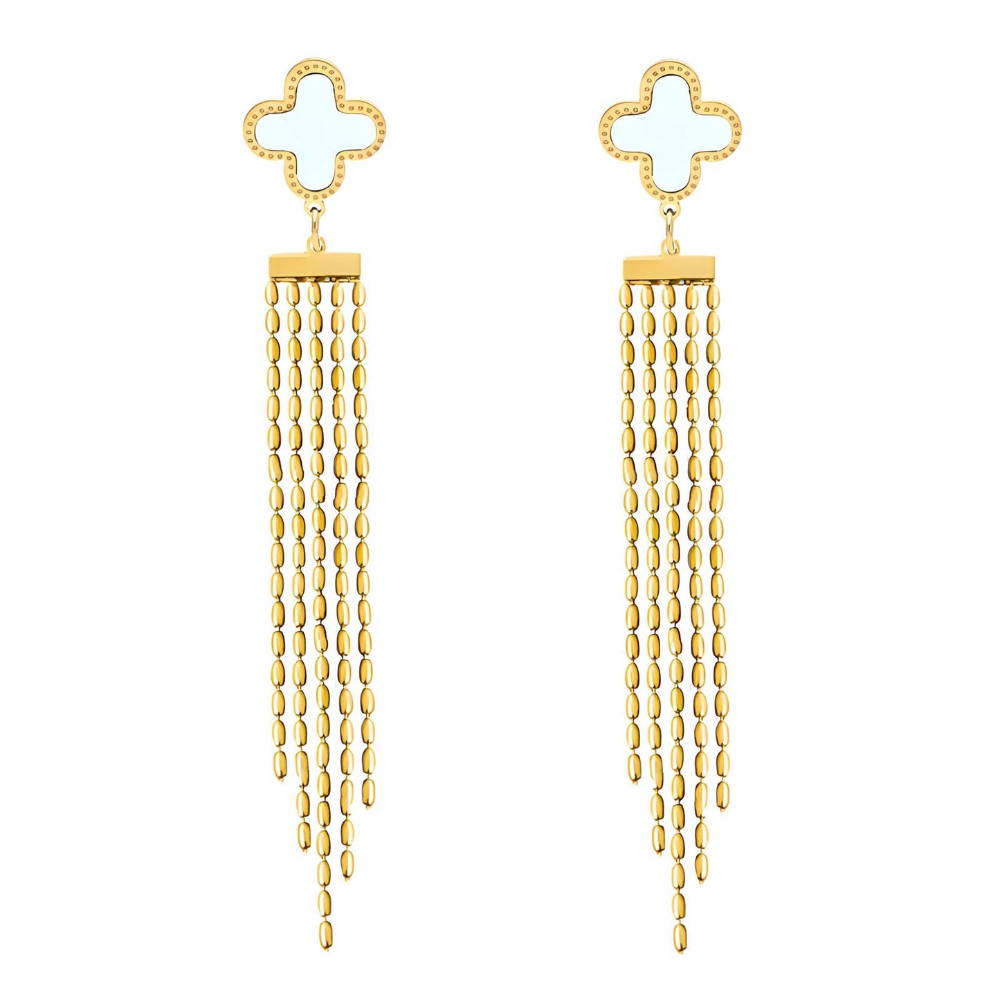 18K gold plated Stainless steel earrings,