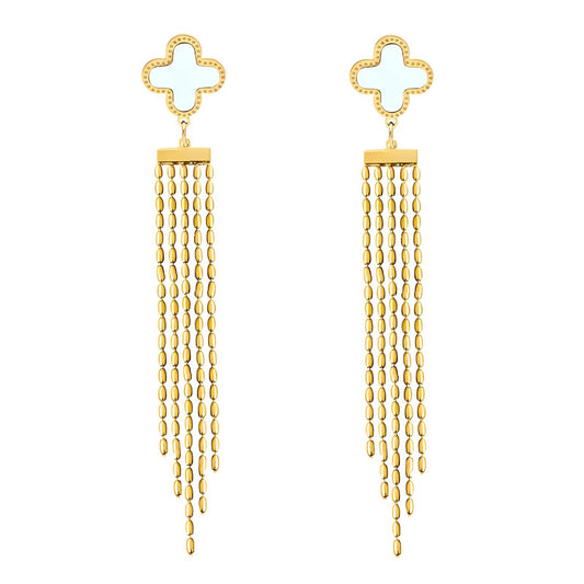 18K gold plated Stainless steel earrings,