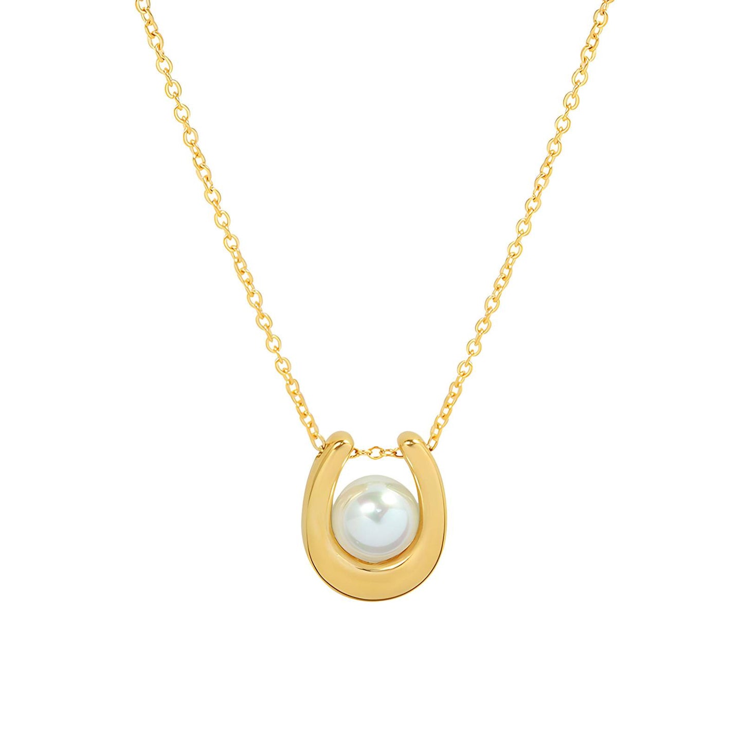 Classic Chain Necklace in 18K Gold Plated Steel