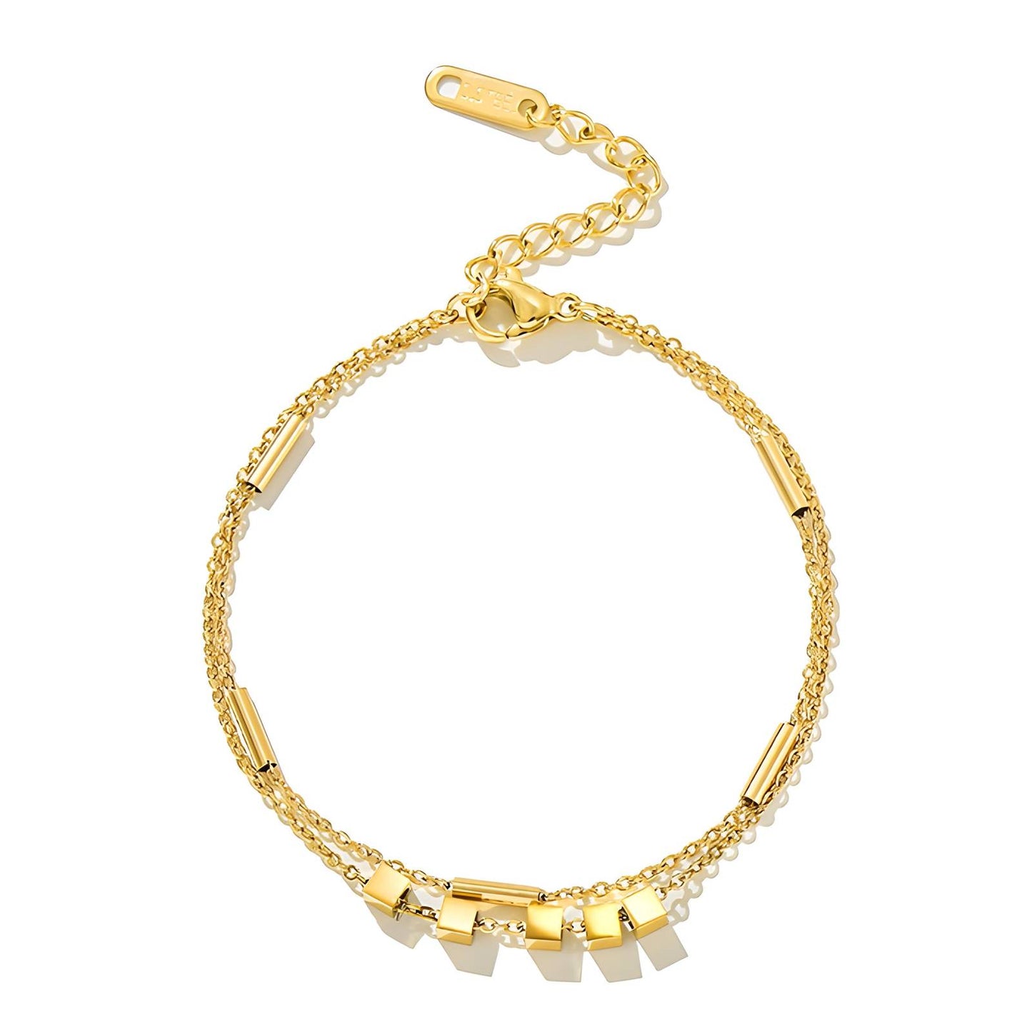 Classic Link Bracelet in 18K Gold Plated Steel