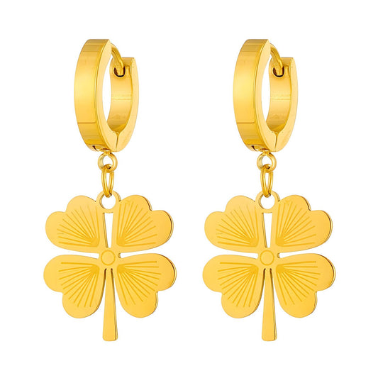 18K gold plated Stainless steel earrings,