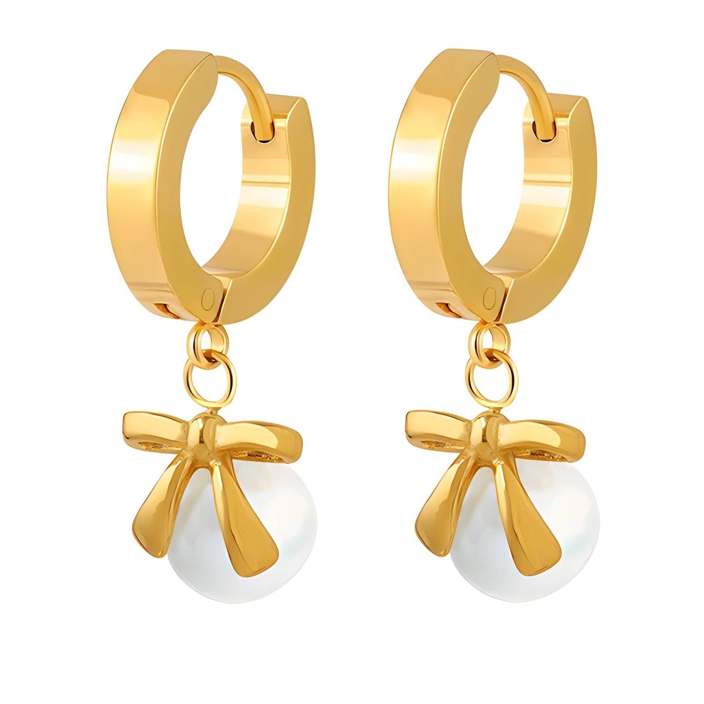 18K gold plated Stainless steel earrings,