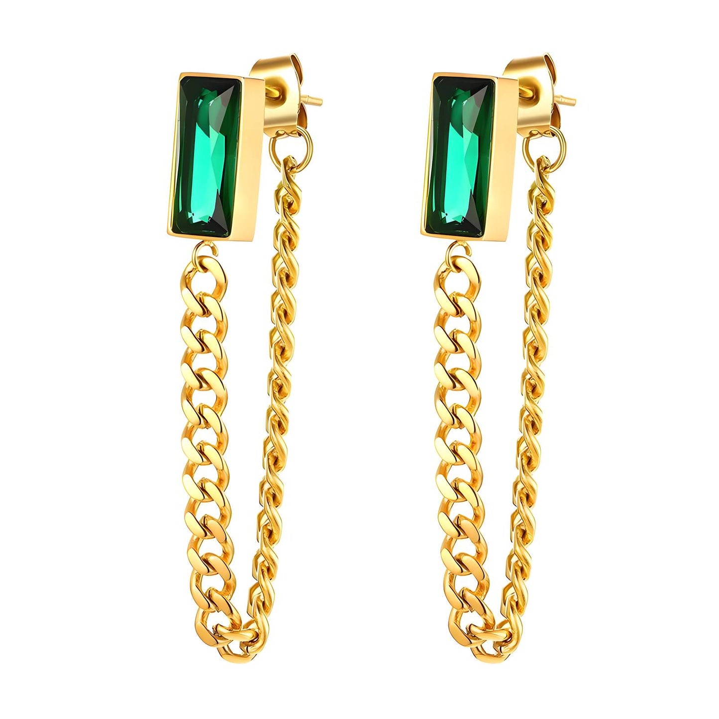 18K gold plated Stainless steel earrings,