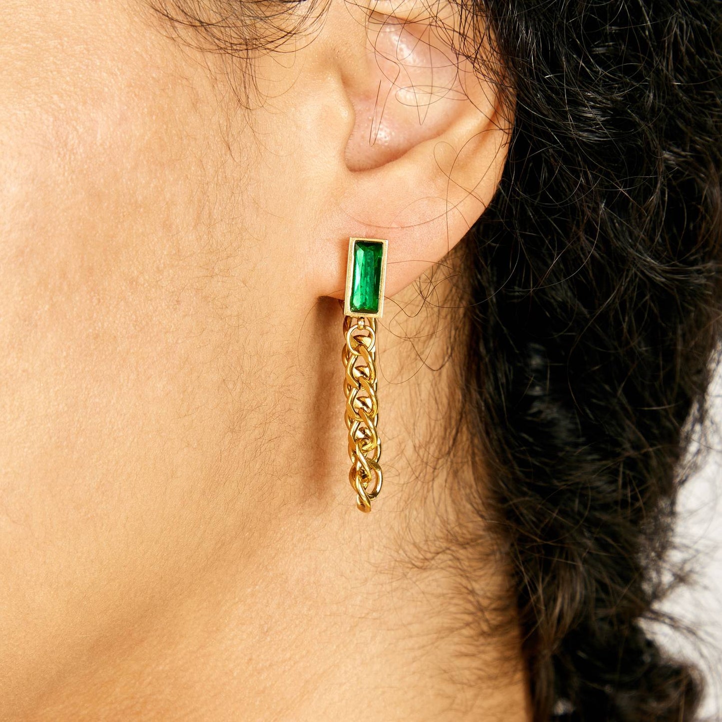 18K gold plated Stainless steel earrings,