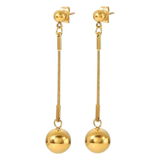 18K gold plated Stainless steel earrings,