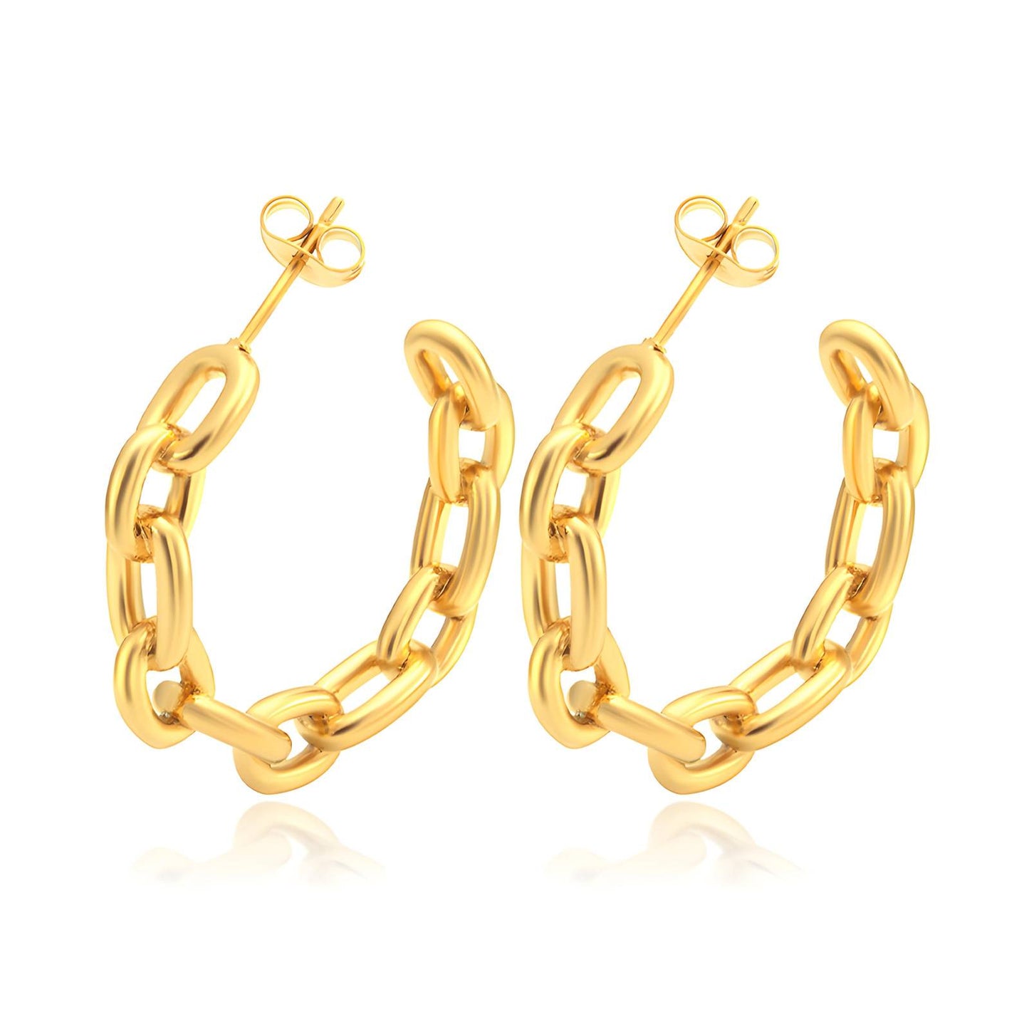 18K gold plated Stainless steel earrings,