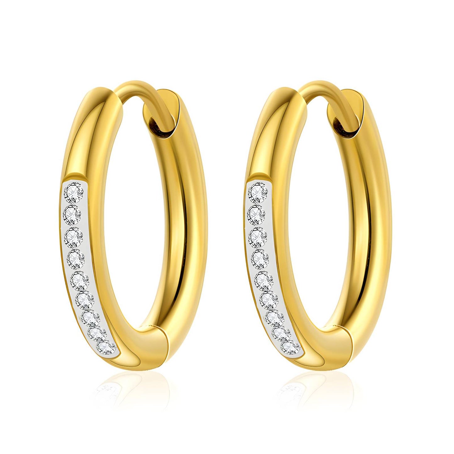 18K gold plated Stainless steel earrings,