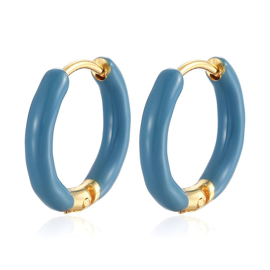 18K gold plated Stainless steel earrings,