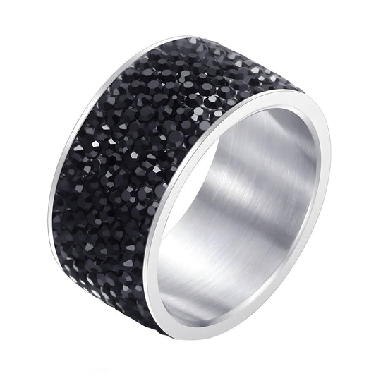 Modern Statement Band Ring in Stainless Steel