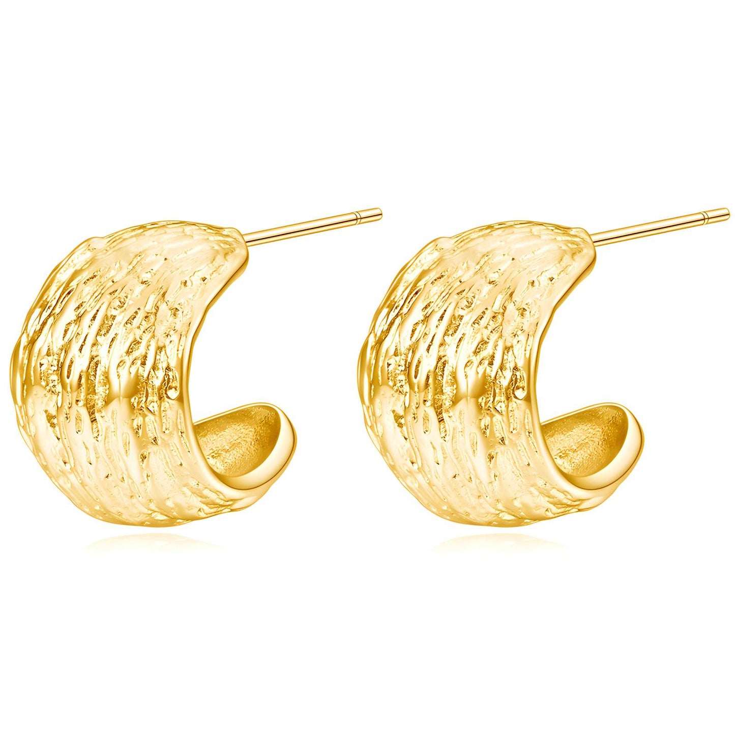 18K gold plated Stainless steel earrings,