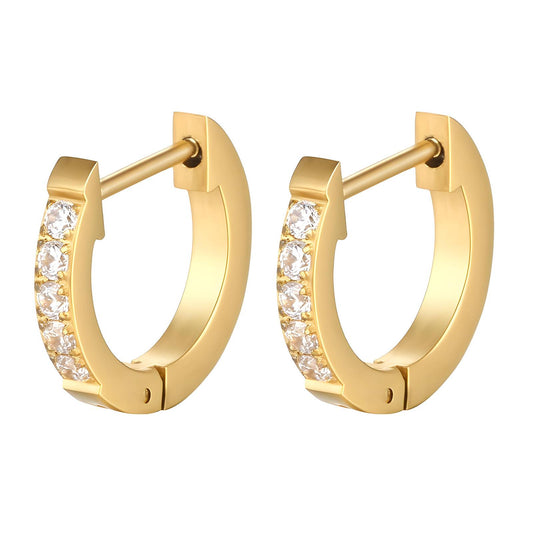 18K gold plated Stainless steel earrings,