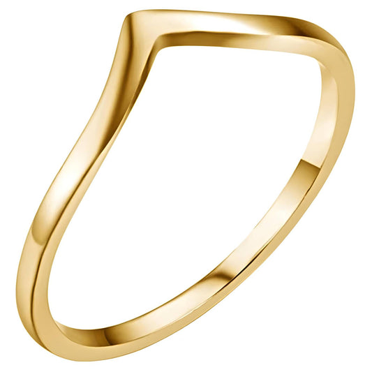 Classic Statement Band Ring in 18K Gold Plated Steel