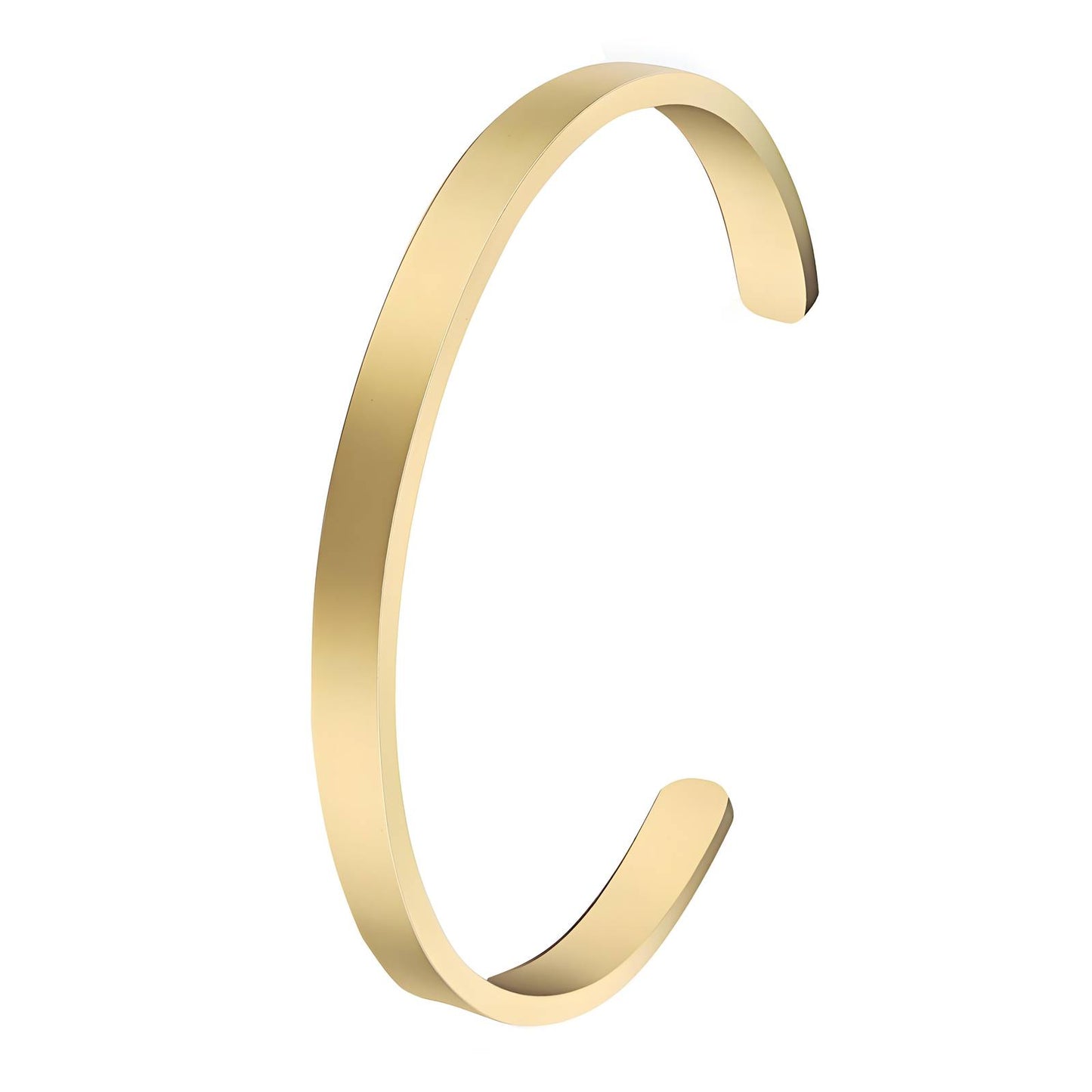 Elegant Link Bracelet in 18K Gold Plated Steel