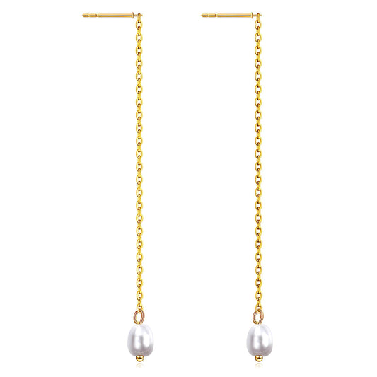 18K gold plated Stainless steel earrings,