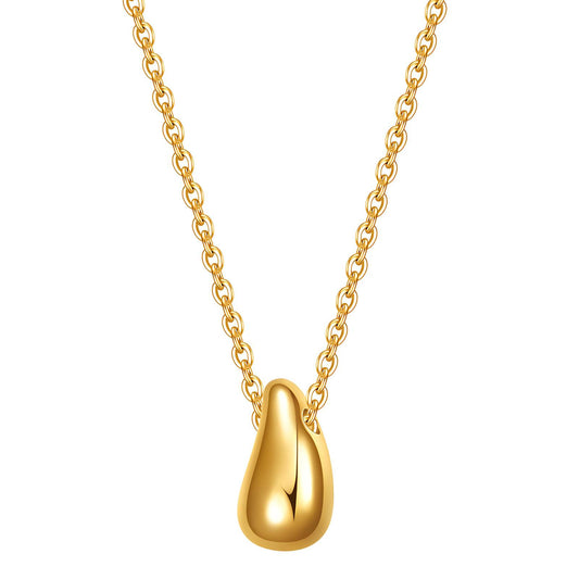 Contemporary Chain Necklace in 18K Gold Plated Steel