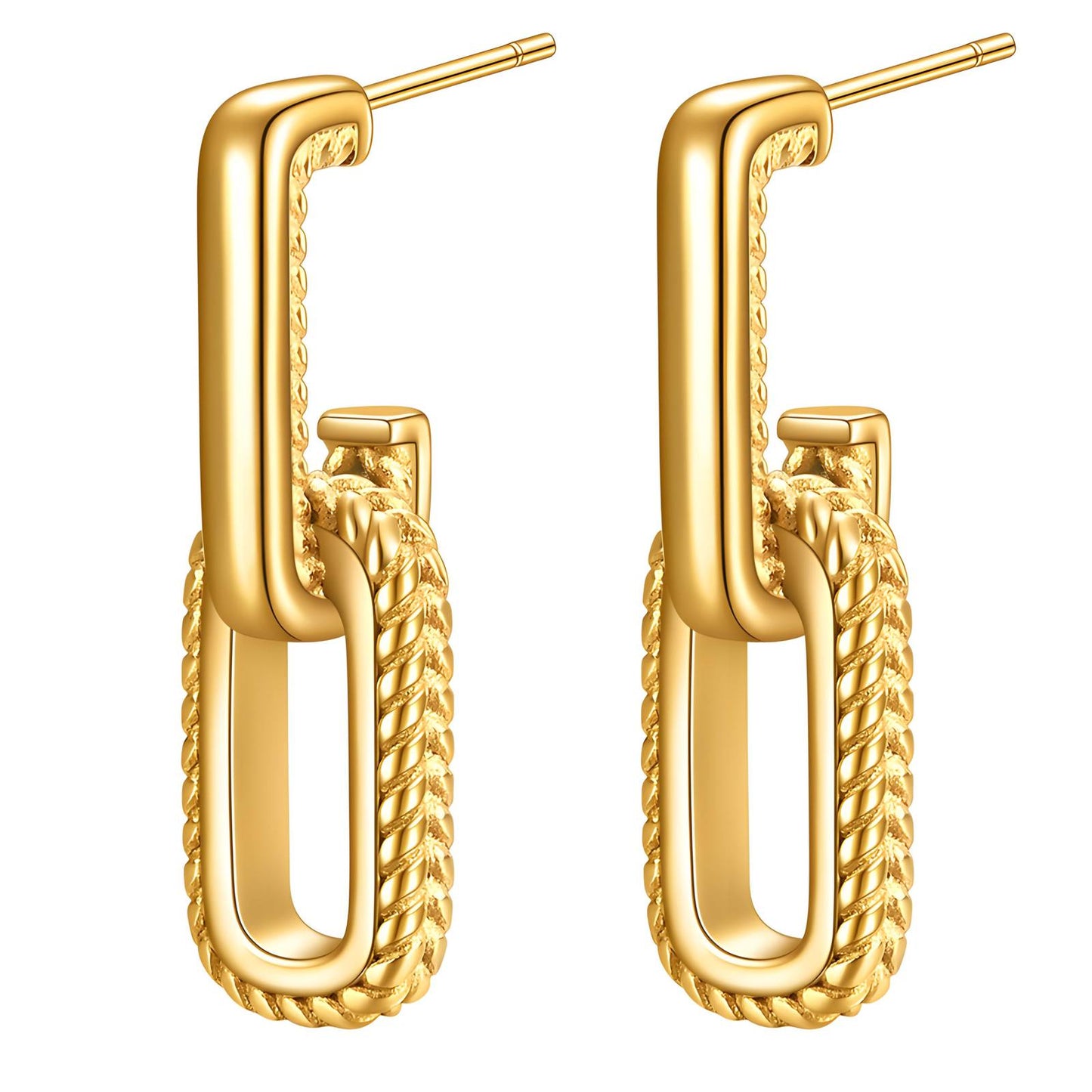 18K gold plated Stainless steel earrings,