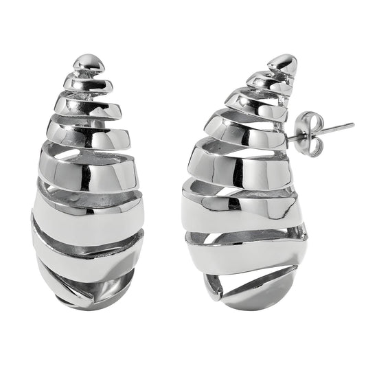 Stainless steel  Teardrops earrings,