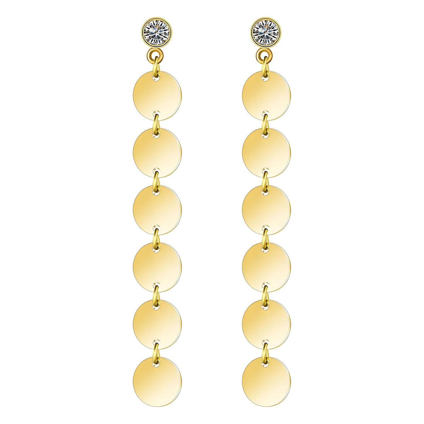 18K gold plated Stainless steel earrings,