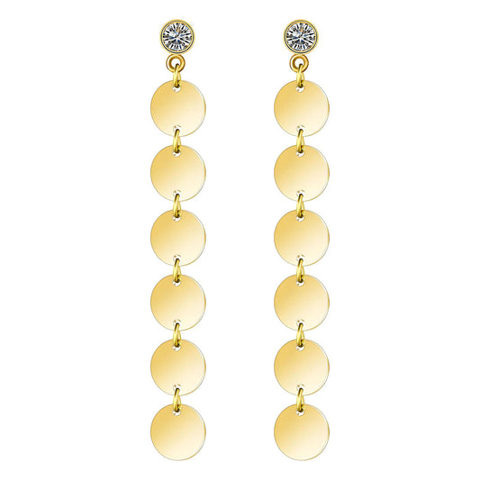 18K gold plated Stainless steel earrings,