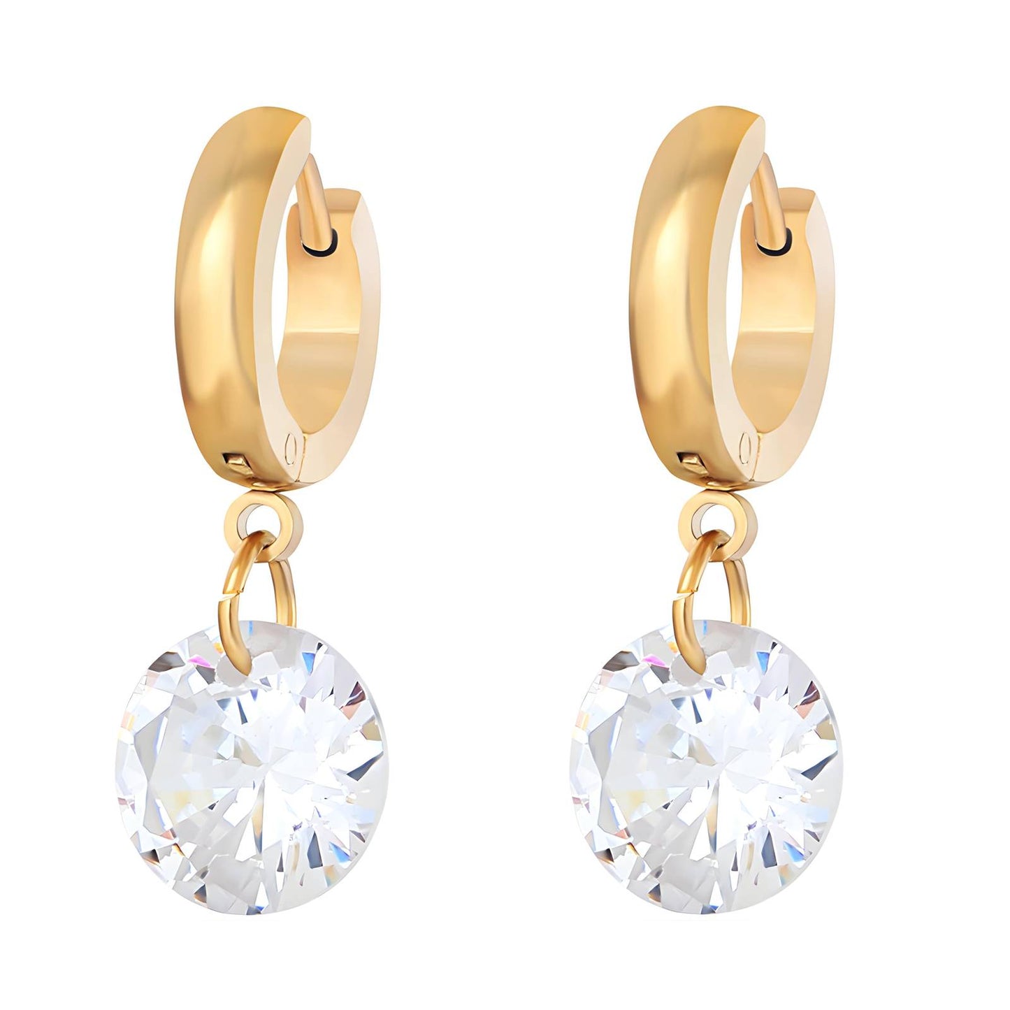 18K gold plated Stainless steel earrings,