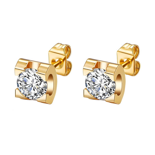 18K gold plated Stainless steel earrings,