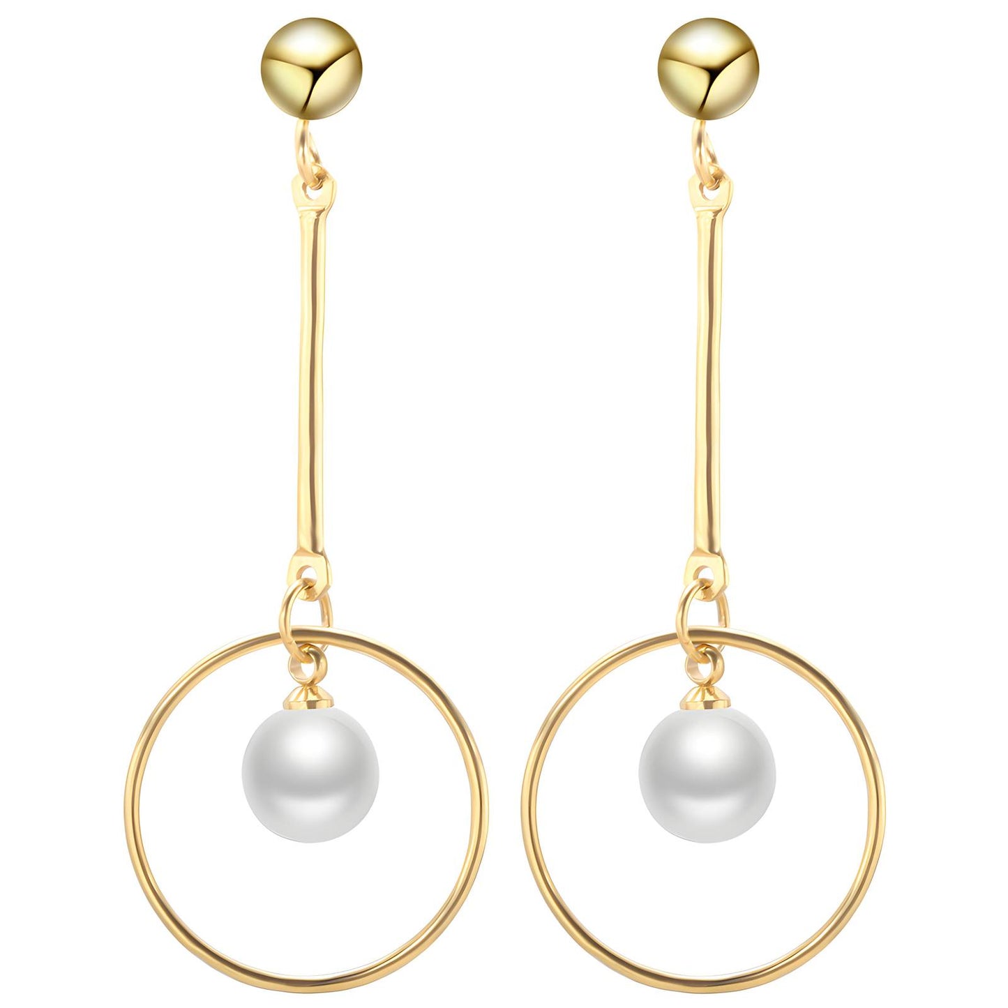 18K gold plated Stainless steel earrings,