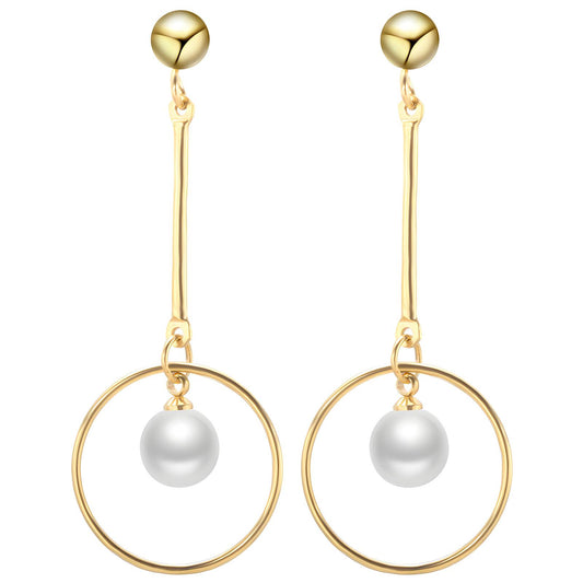 18K gold plated Stainless steel earrings,