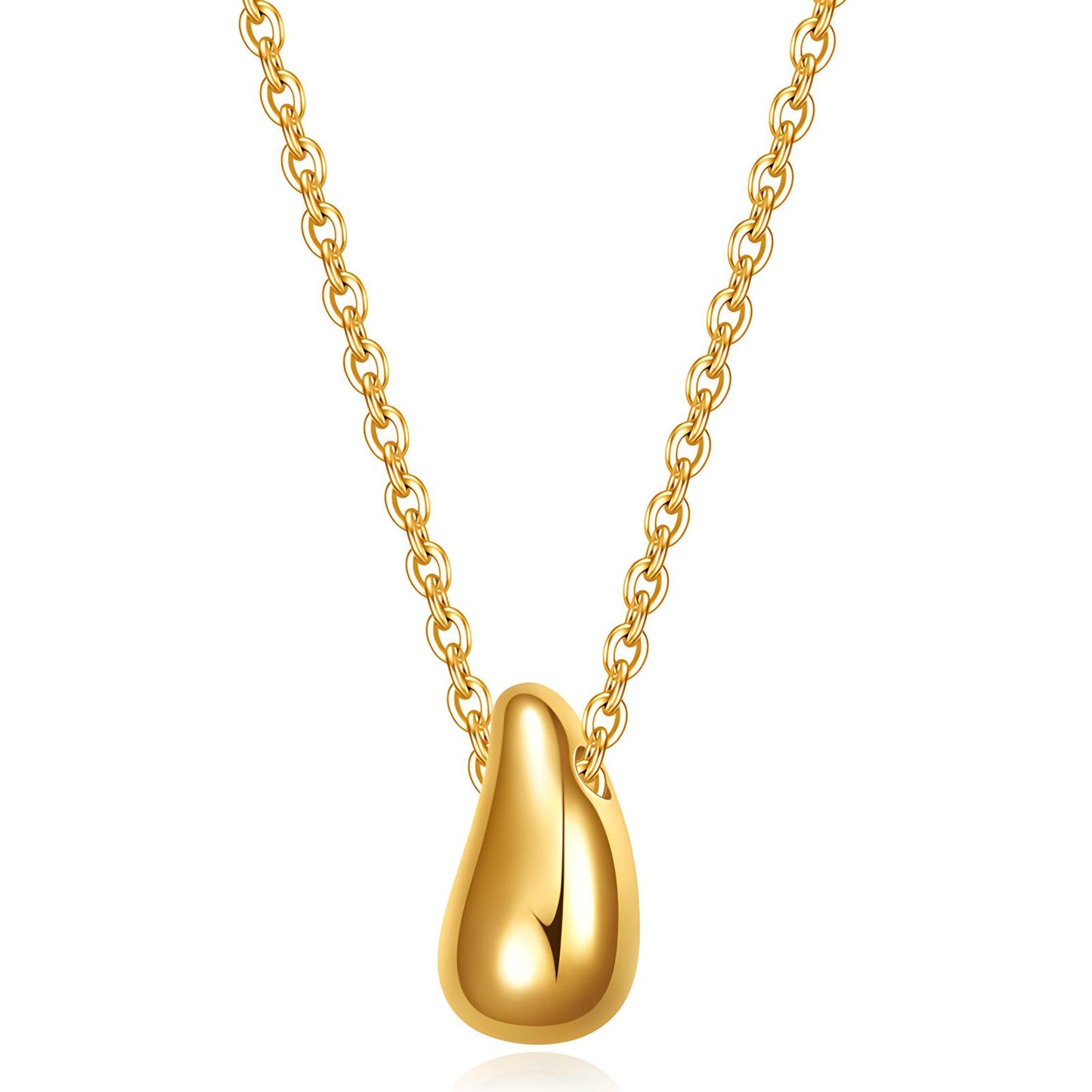 Modern Chain Necklace in 18K Gold Plated Steel