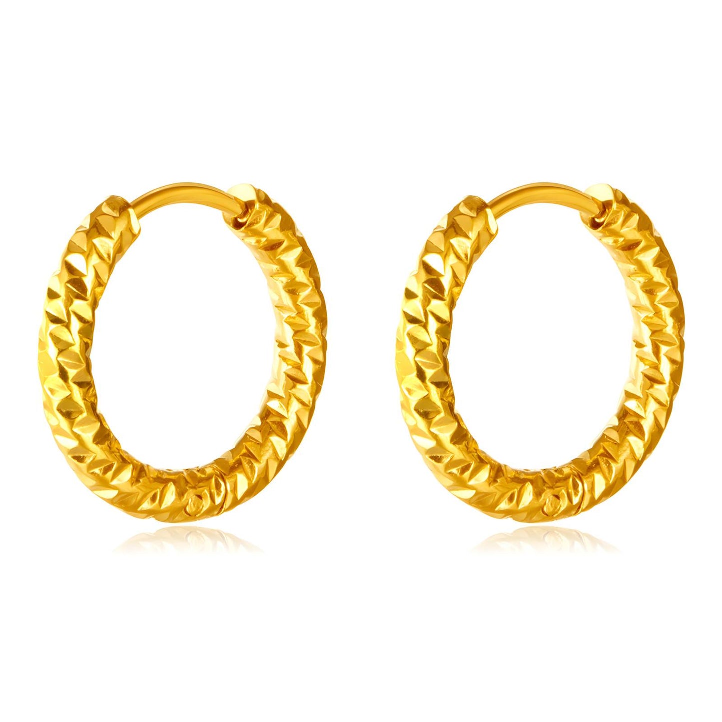 18K gold plated Stainless steel earrings,