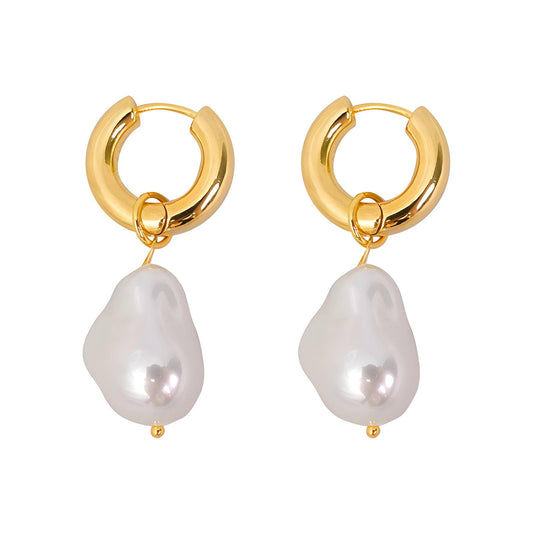 18K gold plated Stainless steel earrings,