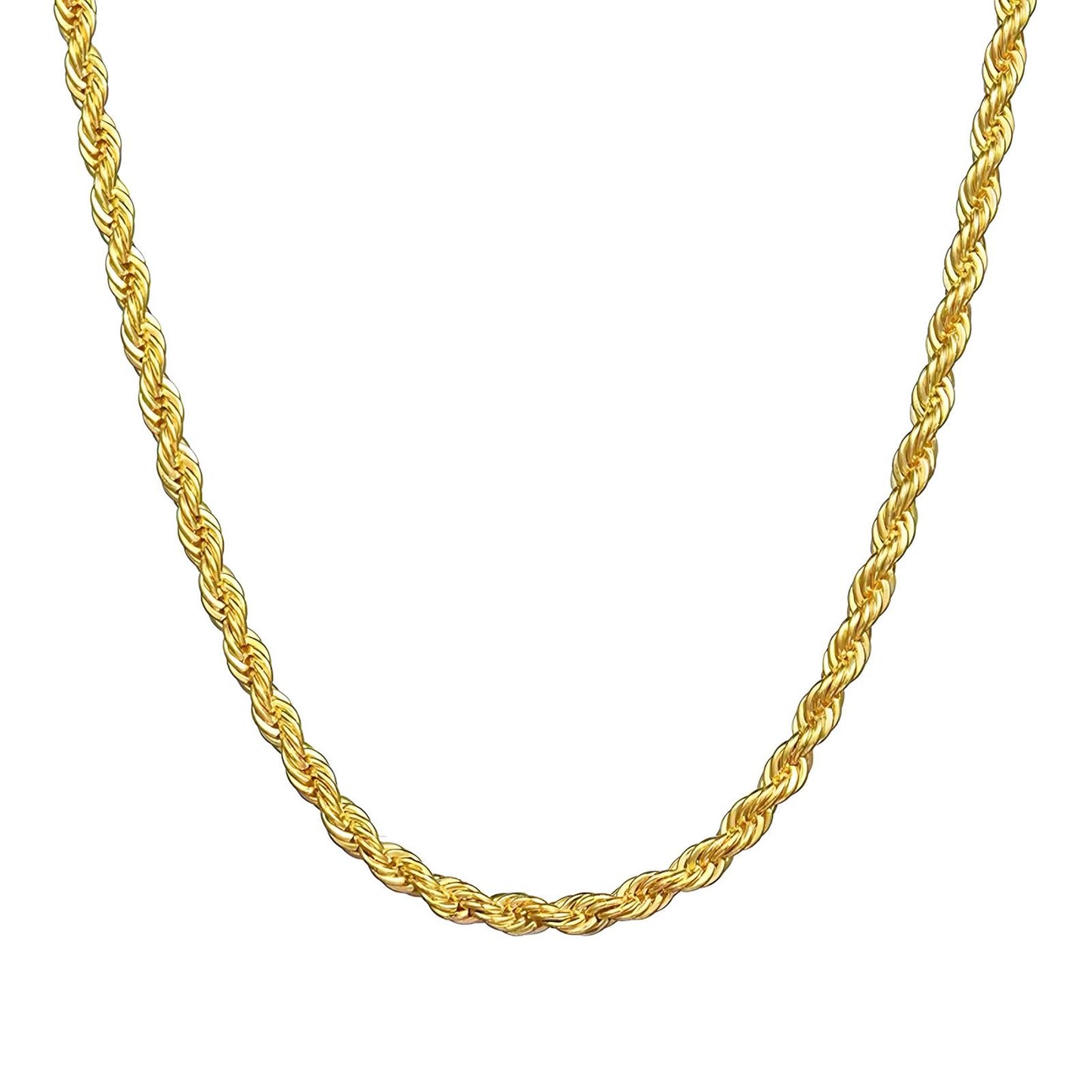 Modern Chain Necklace in 18K Gold Plated Steel