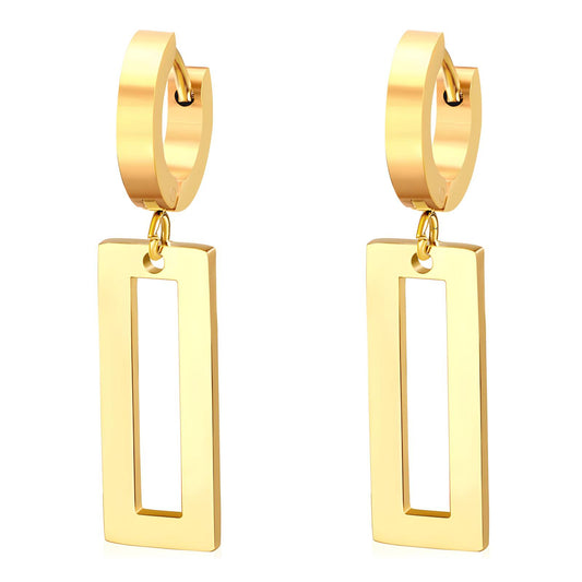 18K gold plated Stainless steel earrings,