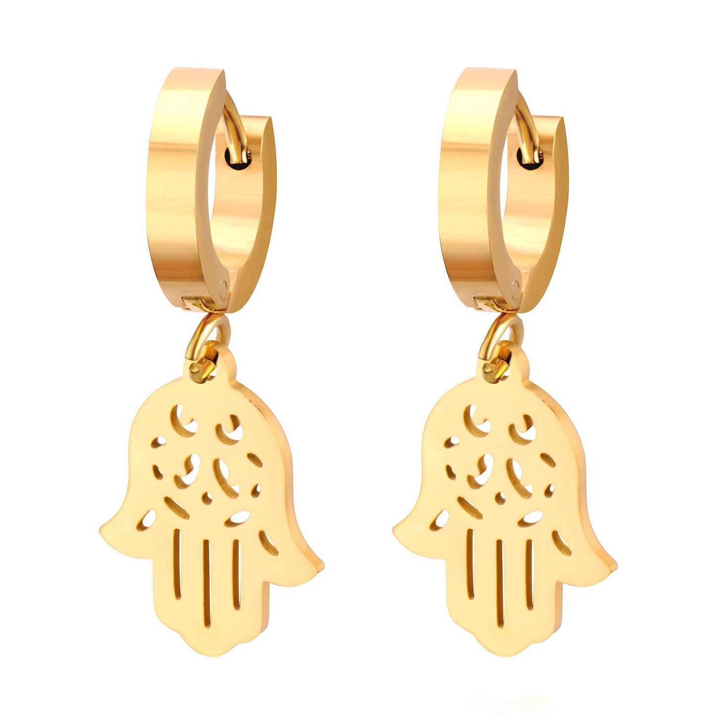 18K gold plated Stainless steel earrings,