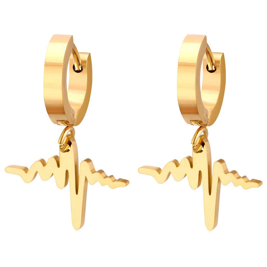 18K gold plated Stainless steel earrings,